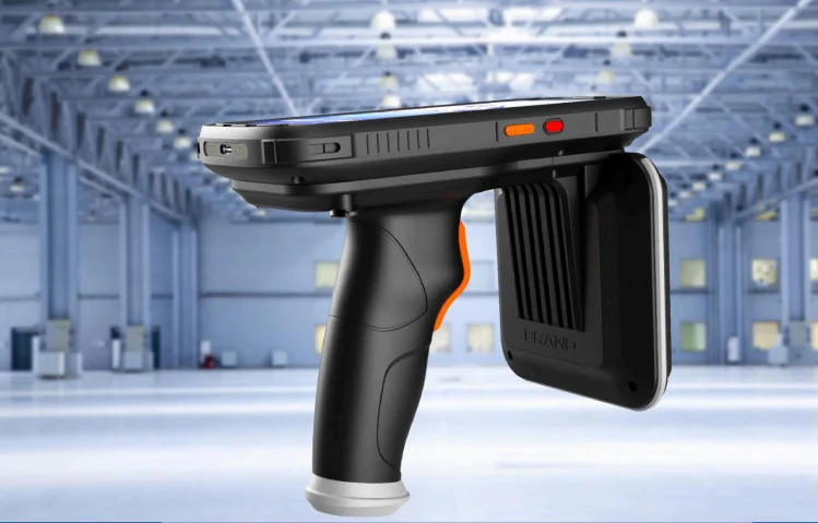 Silion RFID Handheld Mobile PDA Device Long Distance 9000mAh Battery Built In Antenna UHF RFID Handheld Reader