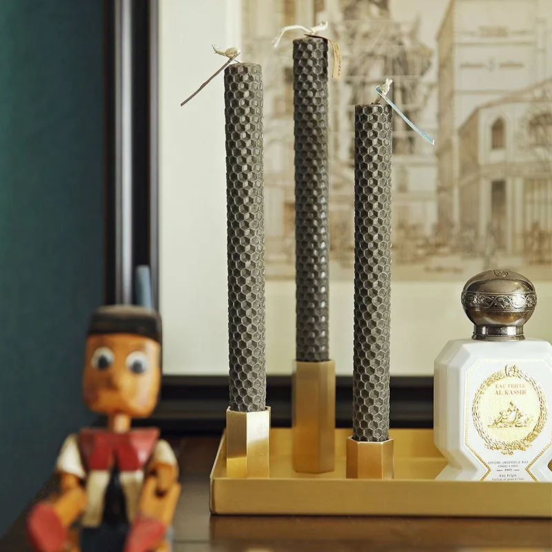 Church Gold Copper Metal Candlestick Candle Holders Stand Home Decoration Candle Holder Nordic Home Decor Ceramic Candelabra