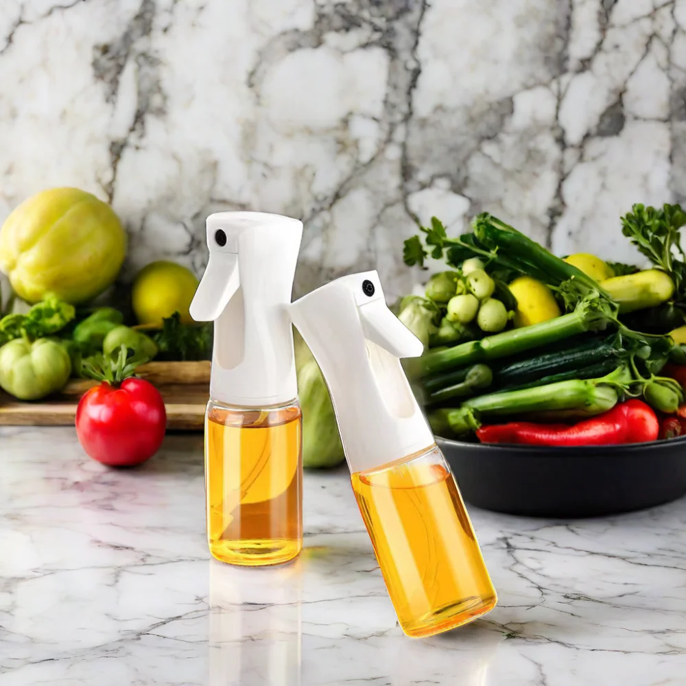 200ml Versatile Glass Oil Sprayer for Cooking Factory Wholesale Plastic Oil Spray for Cooking