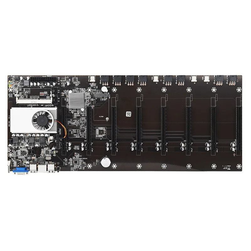 Btc-t37 Mining Motherboard Vga 8pcie 16x 8gpu Video Card Support 1066/1333/1600mhz Ddr3/ddr3l Btc-t37 Mining Motherboard