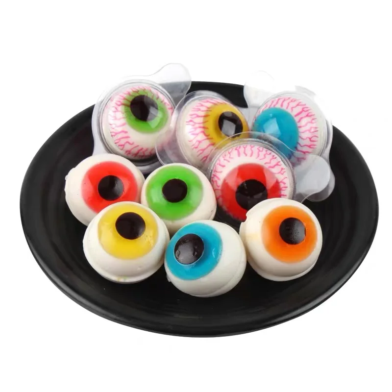 Высококачественные мягкие конфеты в форме глазного яблока и черники со вкусом клубники