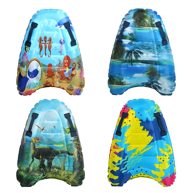 70*52*15Cm Portable Inflatable Buoyancy Surfboard With Handles Summer Water Sports Floating Surfboard Toys For Kids