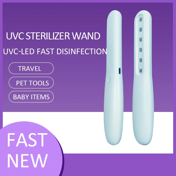 High Sterilization Efficiency Portable Handheld UV-C Wand UV Sterilizer light 2020 Dropshipping Fast shipment UVC Stick
