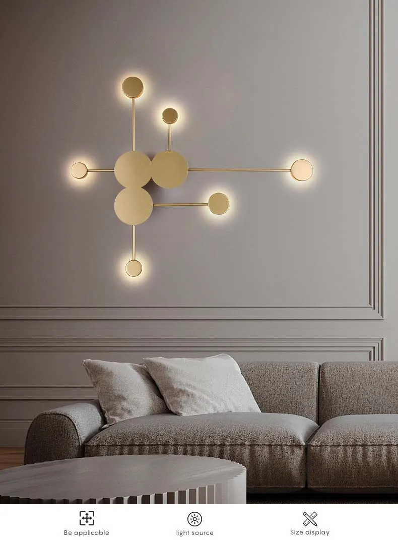 Nordic Wall Lights for Home Metal Modern Led Wall-mounted Lamps