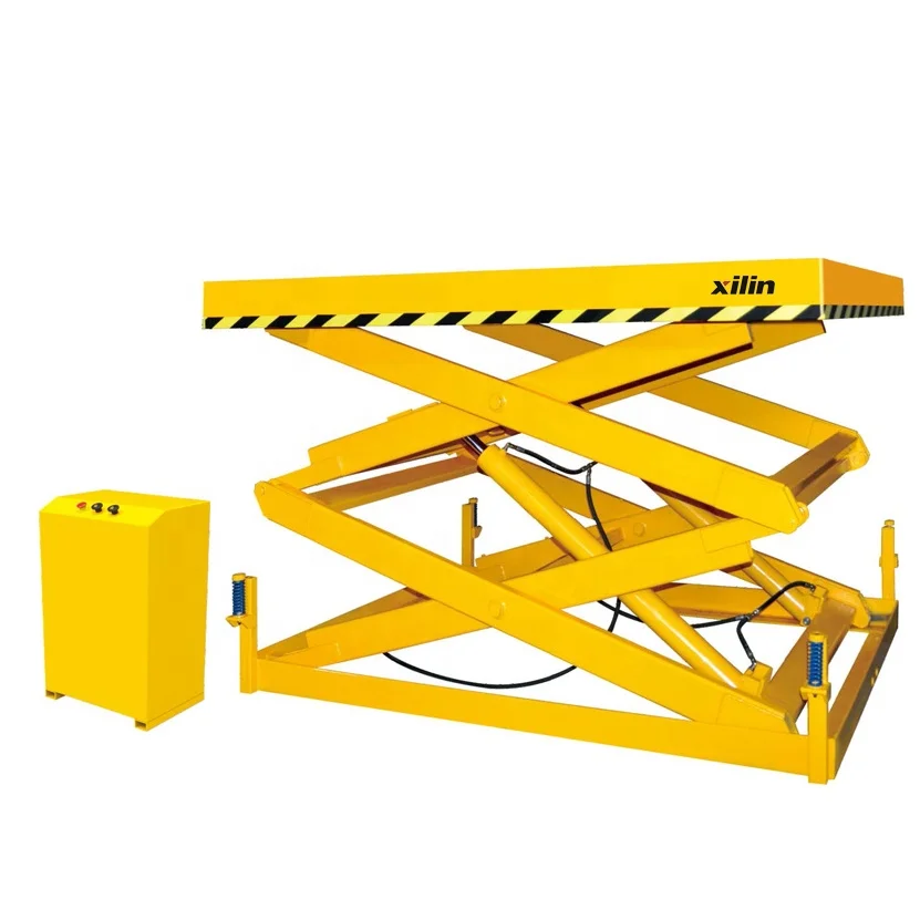 Xilin heavy duty industrial machine double scissor 2000kg 2 ton stationary lift table