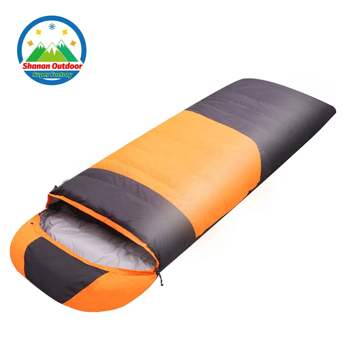 OEM duck down sleeping bag for camping  cold weather winter outdoor waterproof camp sleeping bags down