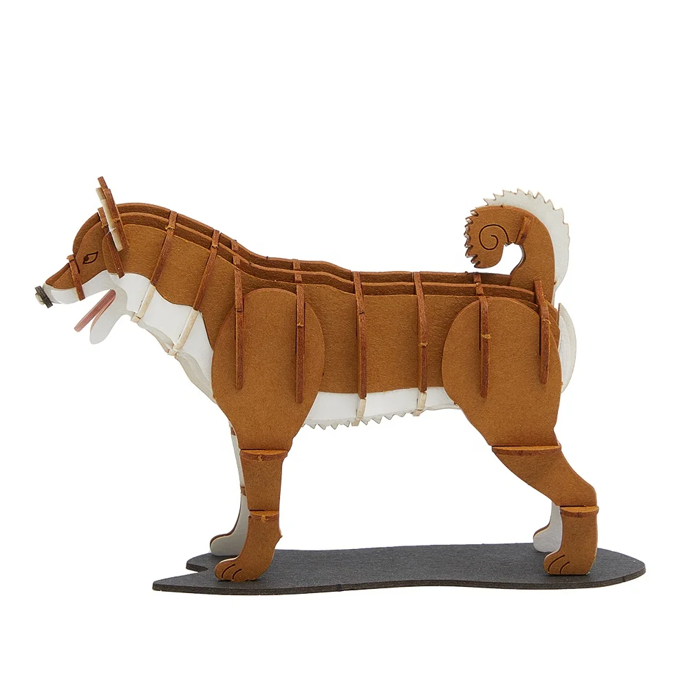 CUPUZ 3D креативная картонная головоломка для собак Модель-Shiba Inu животных DIY наборы игрушек и подарки