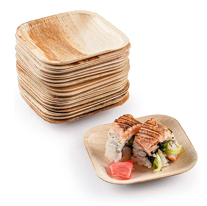 2022 Cheap designer luxury nordic serving plates kitchen Bamboo dishes set for restaurants