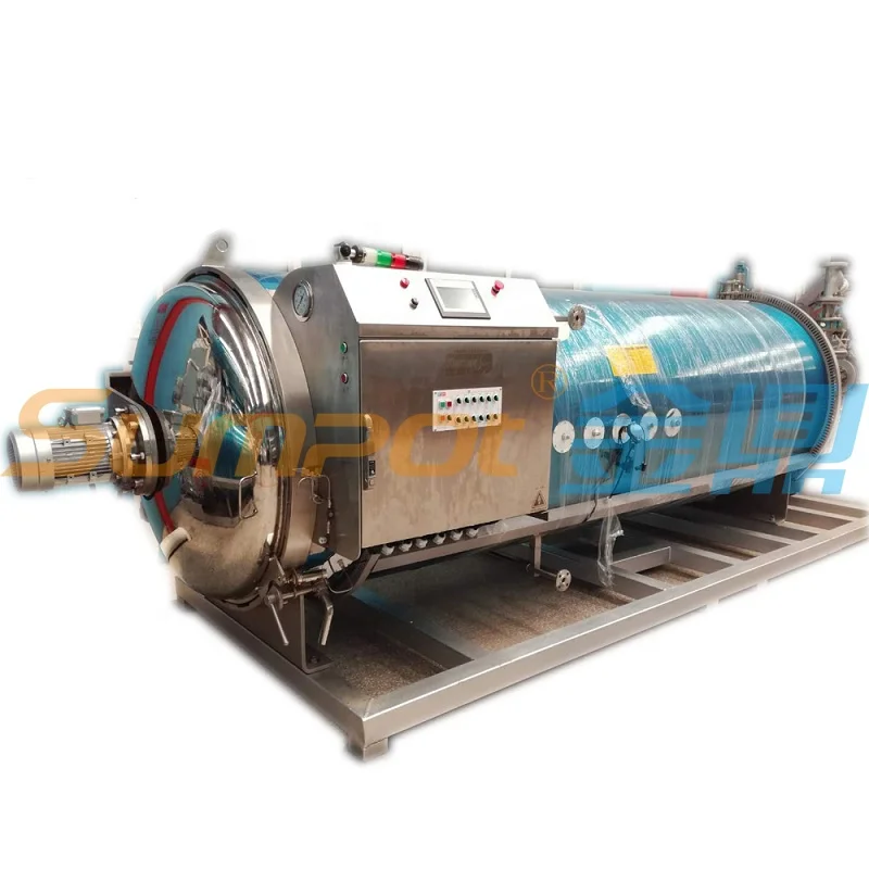 Energy saving steam air autoclave for big canned production line