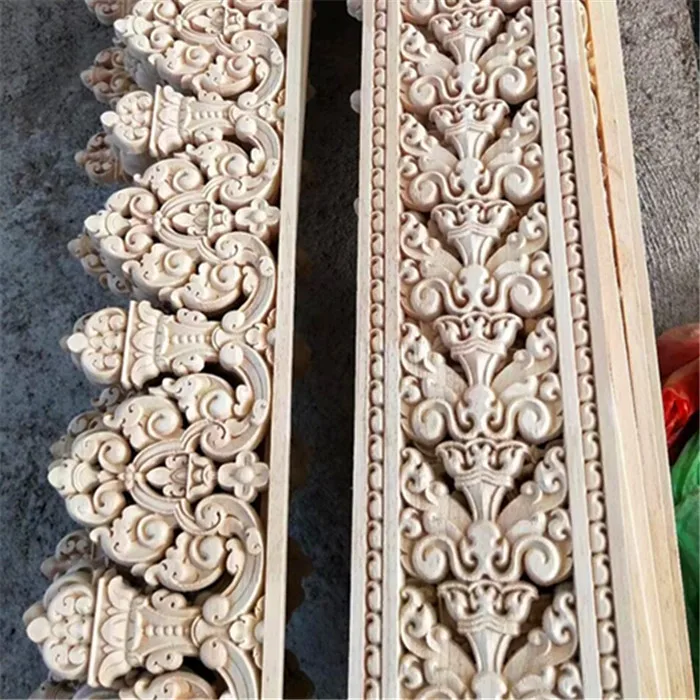 Solid Carved Crown molding wood ceiling cornice molding