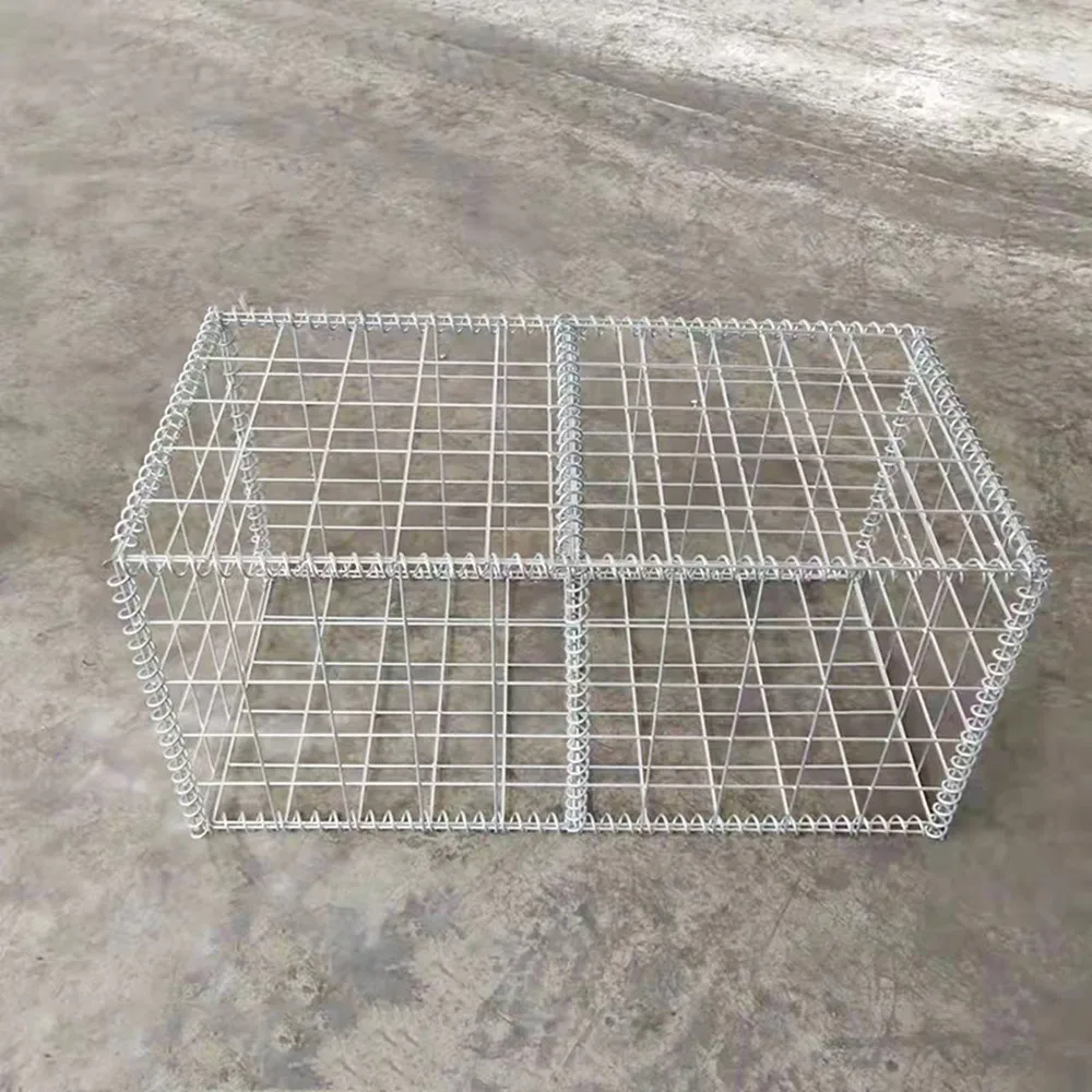 High corrosion-resistant welded gabion box basket retaining wall stone cage wire mesh