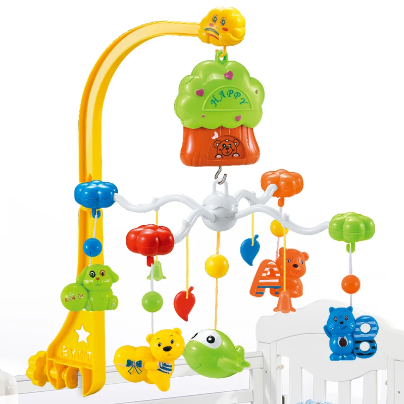 HW TOYS 0m+ baby bedbell play set W/U  wind-up bedside bell musical mobile bed bell toddler rattle infant toys