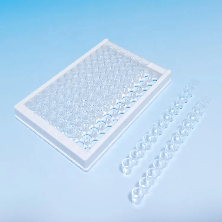 EPD-9608   laboratory supplies  Medical PS High Absorption  Detachable 8-strip or  12 strip 96 Well microplates Elisa Plate