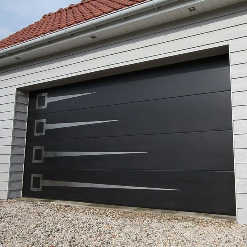 JST Factory Special Steel Roller Door Monitored Eyes Black Color  Aluminum Alloy Galvanized Steel garage door