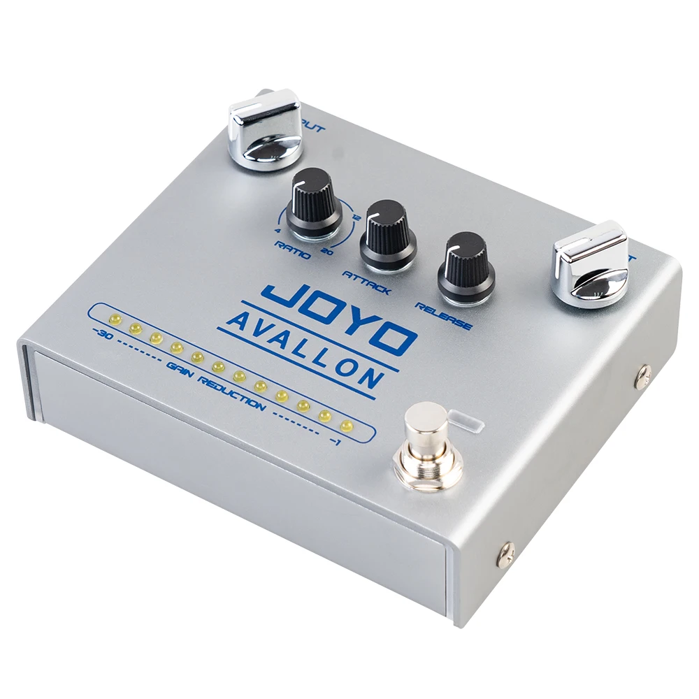 JOYO R-19 AVALLON Guitar Pedal Classic Compressor Effect Pedal 3 Knobs Ratio Attack Release for Guitar Bass