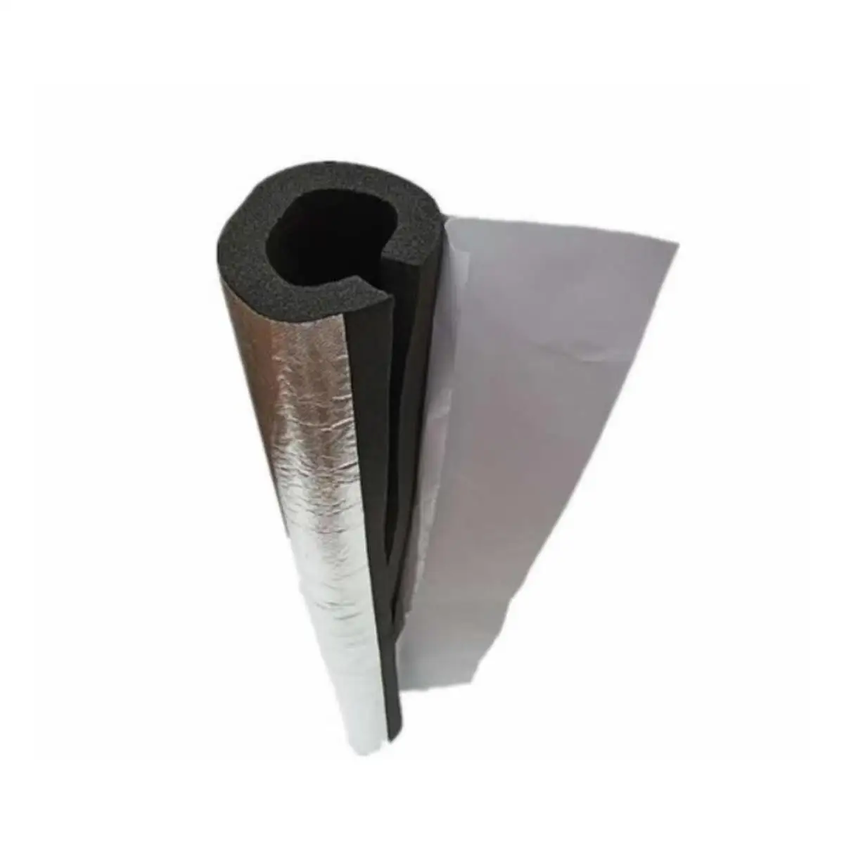 Excellent Price Black+white Rubber and Plastic Air Conditioning Terminals Open rubber aluminum foil insulation pipe