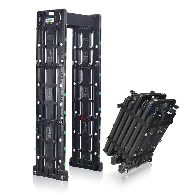 Portable Foldable Door Frame Archway Body Scanner Metal Detector Gate Walk Through Metal Detector