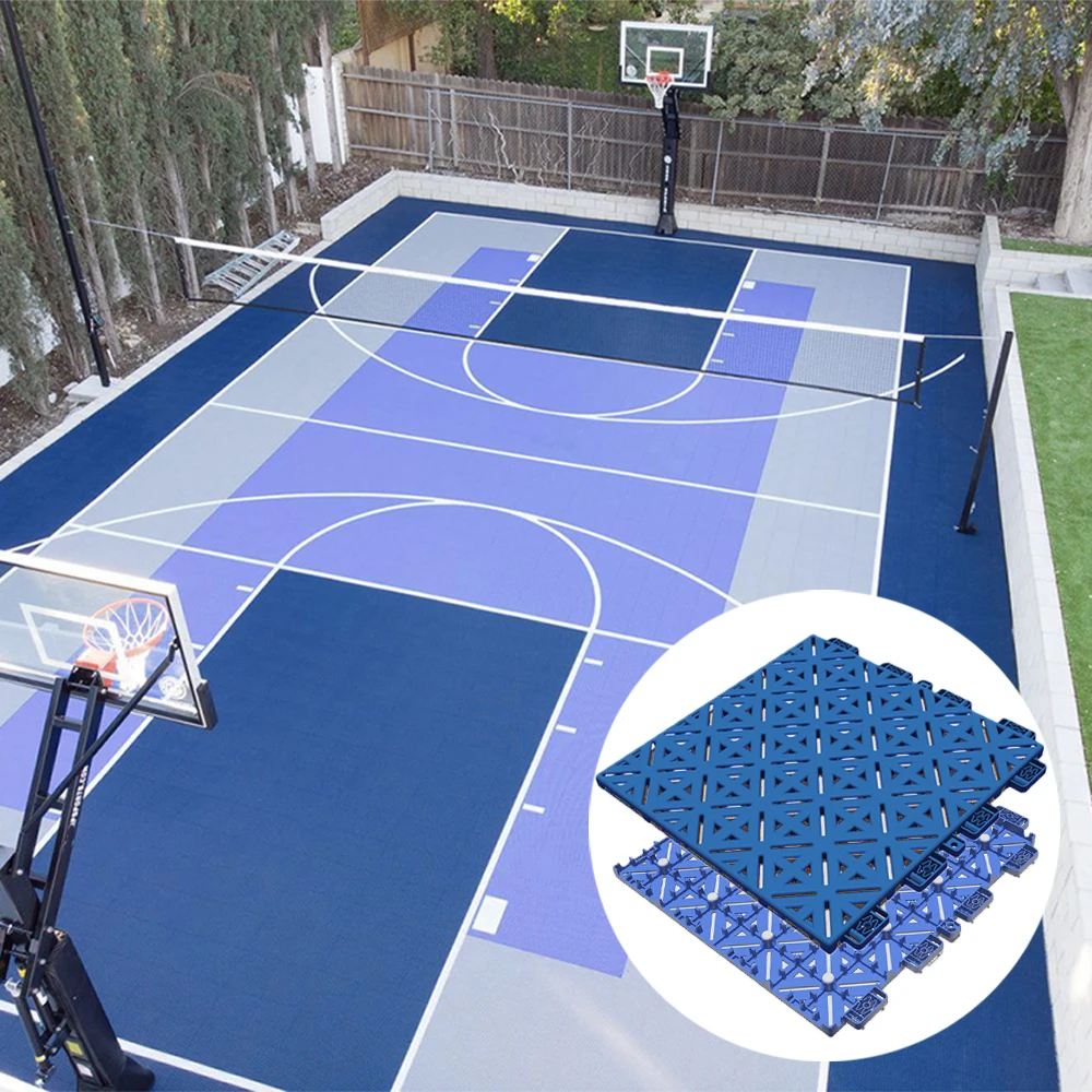 building convertable beach bleaching colors of the basketbal basketbal half outdoor pp court fiba 3x3 flooring tiles for sale