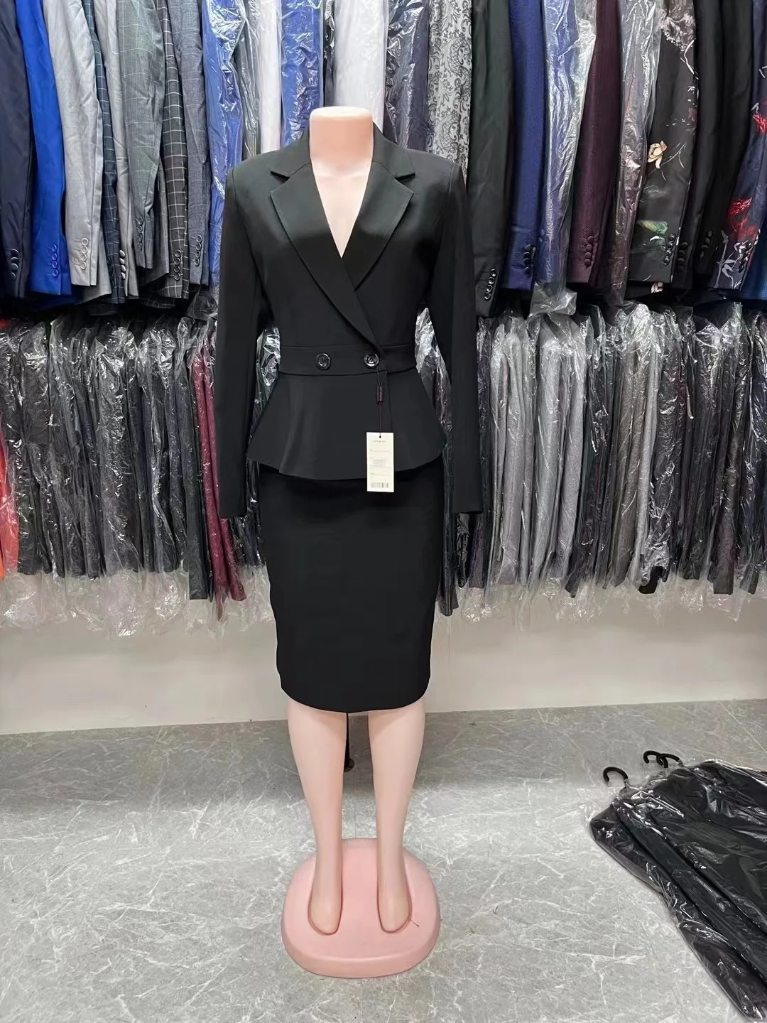 Low Price Sexy Tight Suit Skirt Anti-Wrinkle Ladies Office Suits Skirts And Jackets Two Piece Skirt Suit Women Dress