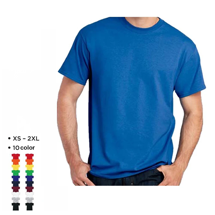 custom printing high quality O-neck short sleeve 210 gsm men cotton 100% blank t shirt