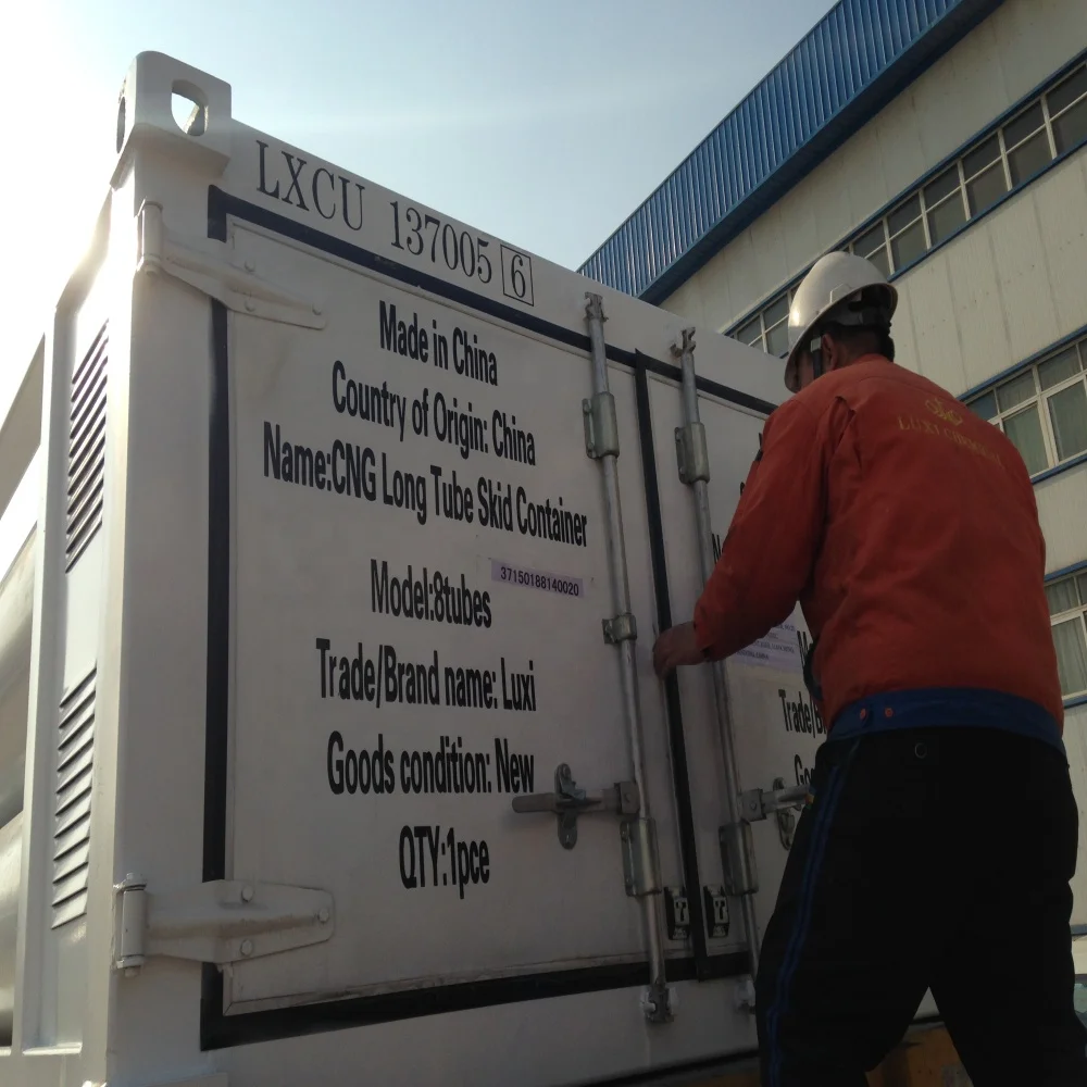 large capacity CNG tube skid container