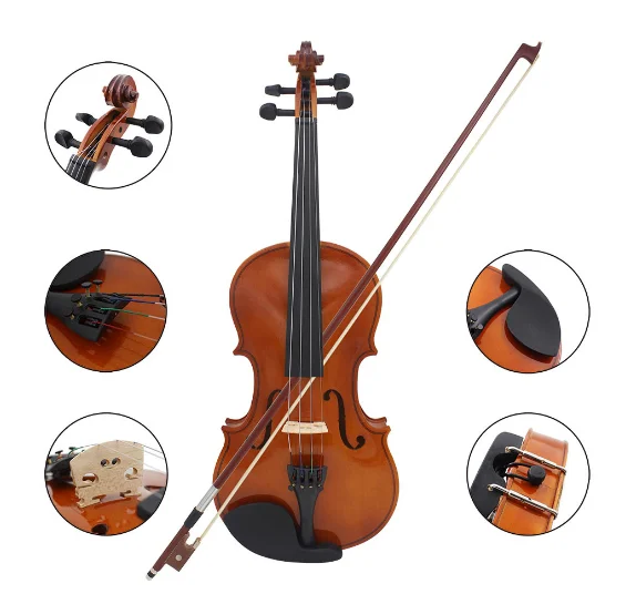 Musical instrument cheap german style advanced violin violino for sale made in China