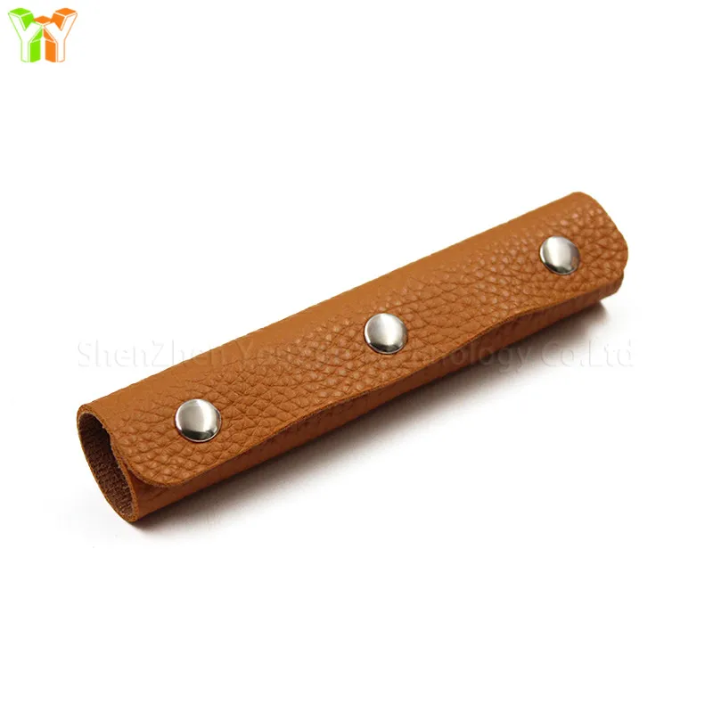 Luggage Bag Handle Wrap Leather Suitcase Grip Protective Cover Anti-stroke Stroller Shoulder Strap Pad Grip Cover Bag