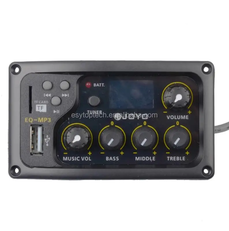 JOYO EQ-MP3 3 Bands EQ /Preamp/Pickup With MP3 Player for Acoustic Guitar