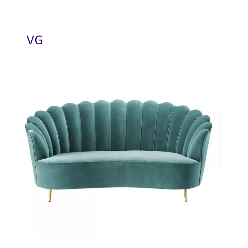 Hot sale Velvet Creative Design Sofa Set Furniture Living Room Single Seat couch Luxury Lazy Sectional Sofa