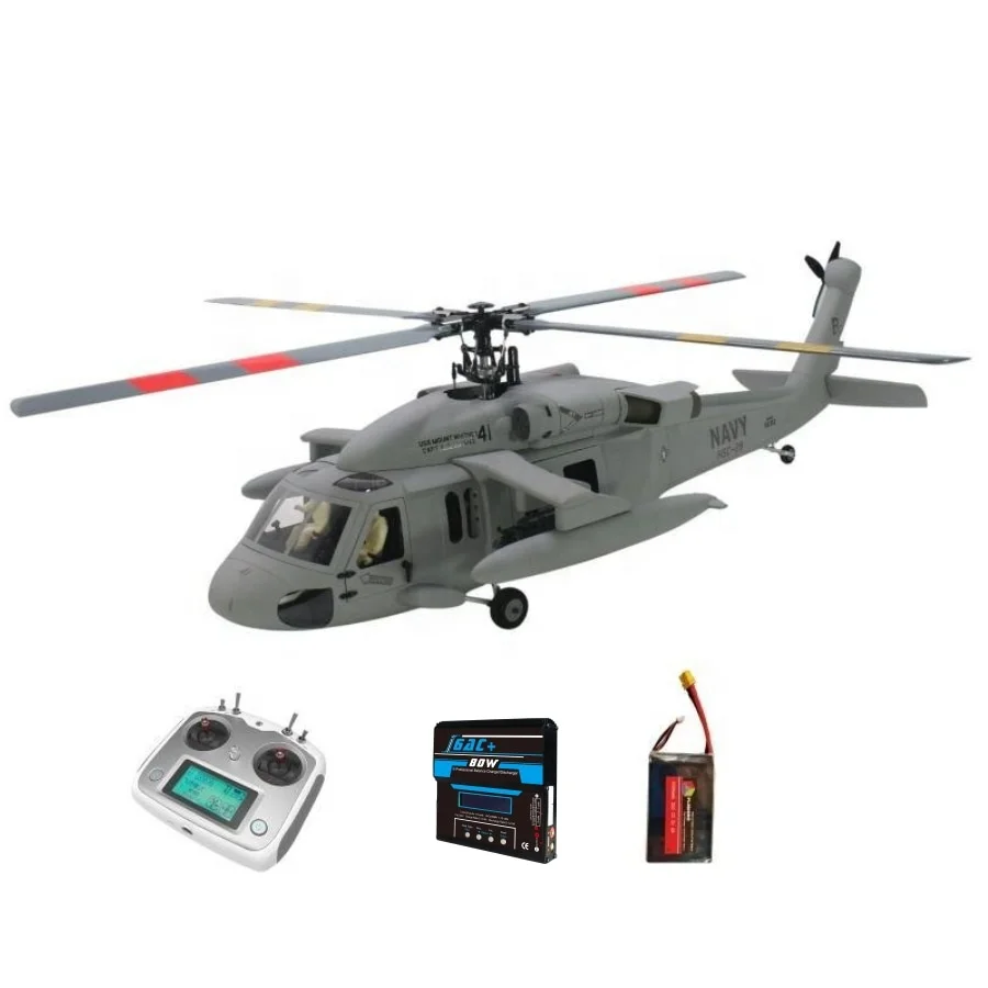 FLISHRC Roban SH-60 морской Ястреб 500 шкалы вертолет GPS с полетным контроллером H1 BNF Not F09S UH-60 черный ястреб