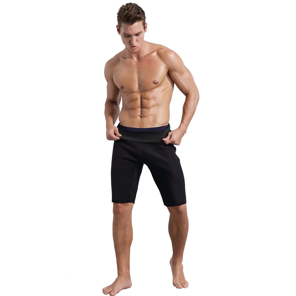 TENNEIGHT Fat Burning Pants Neoprene Mens Abs Workout Bodyshaper Suit Weight Loss Sauna Sweat Shorts