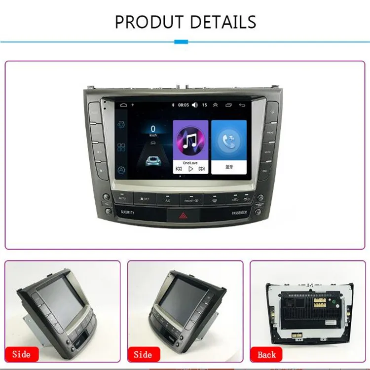 9 Inch Android vehicle Radio Player For LEXUS IS Is250 Is300 High Or low 2006-2012 Car Navigation Gps