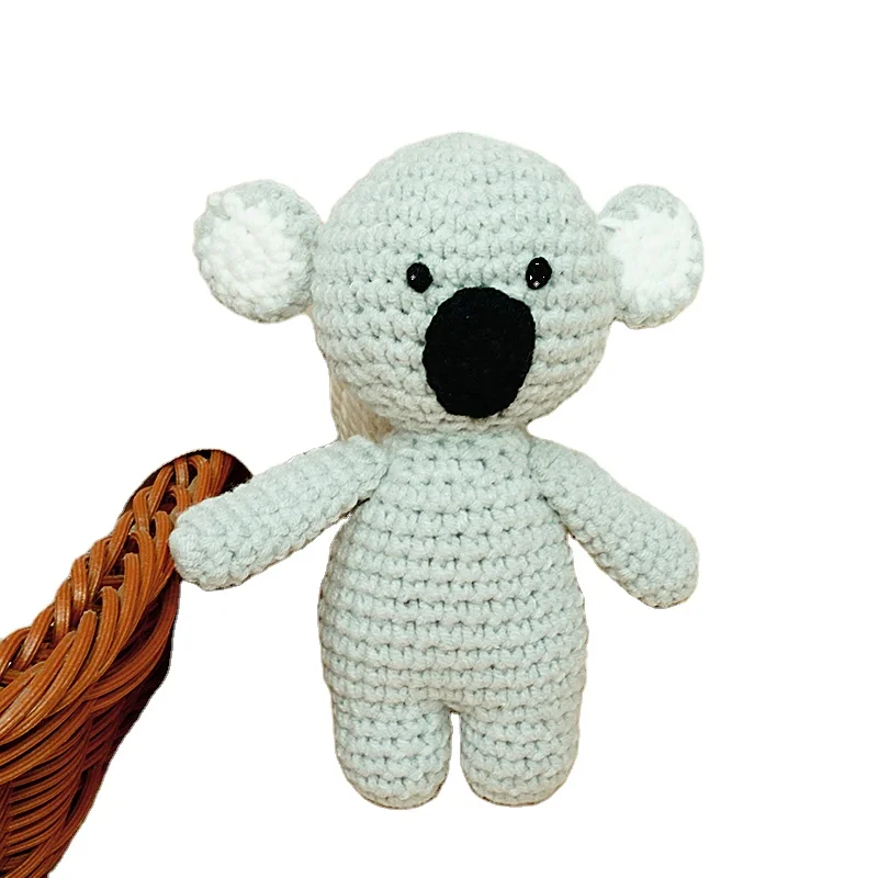 100% Handmade Baby Peluche En Crochet Amigurumi Christmas Ready To Ship Mini Forest Animal Stuffed Small Toy Multi Colors