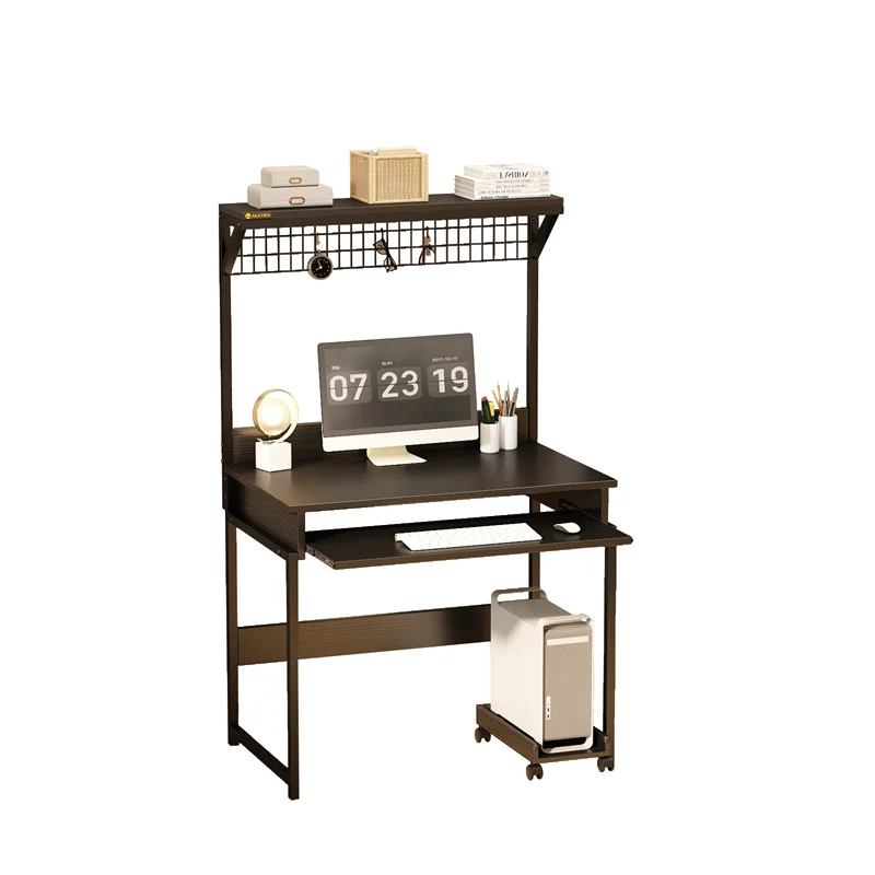 YQ FOREVER Wooden Writing Desk Computer Desk Study Desktop Keyboard PC Home Office Desks