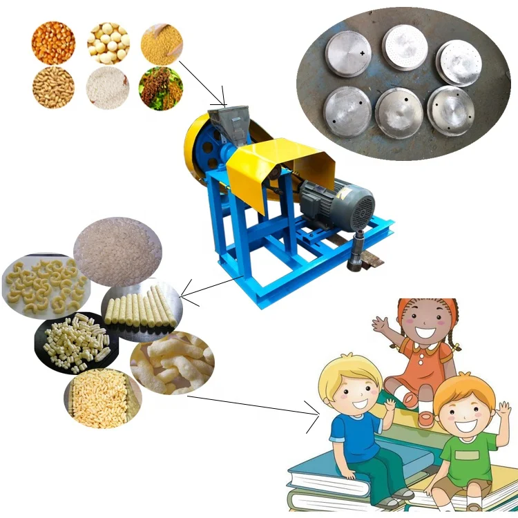 New Type small scale corn snack making machine corn extruder machine puff snack machine