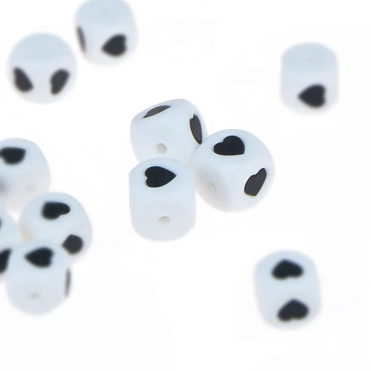 Chew Soft Hot sale Food Grade Safe Jewelry Making Gift for Infant Star Letter Customized Teether for Silicone Beads