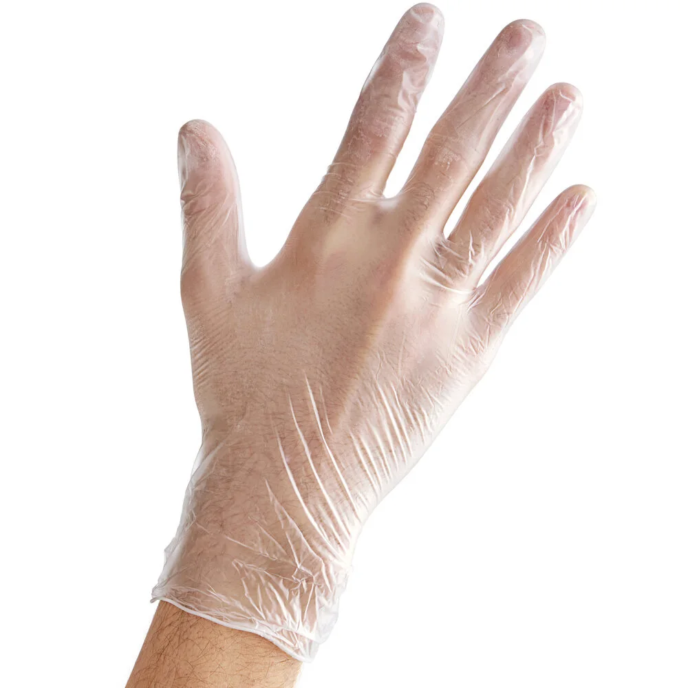 Powder Free Vinyl Gloves Disposable Clear PVC Gloves High Quality for Catering Food Service Disposable Clear Vinyl Gloves