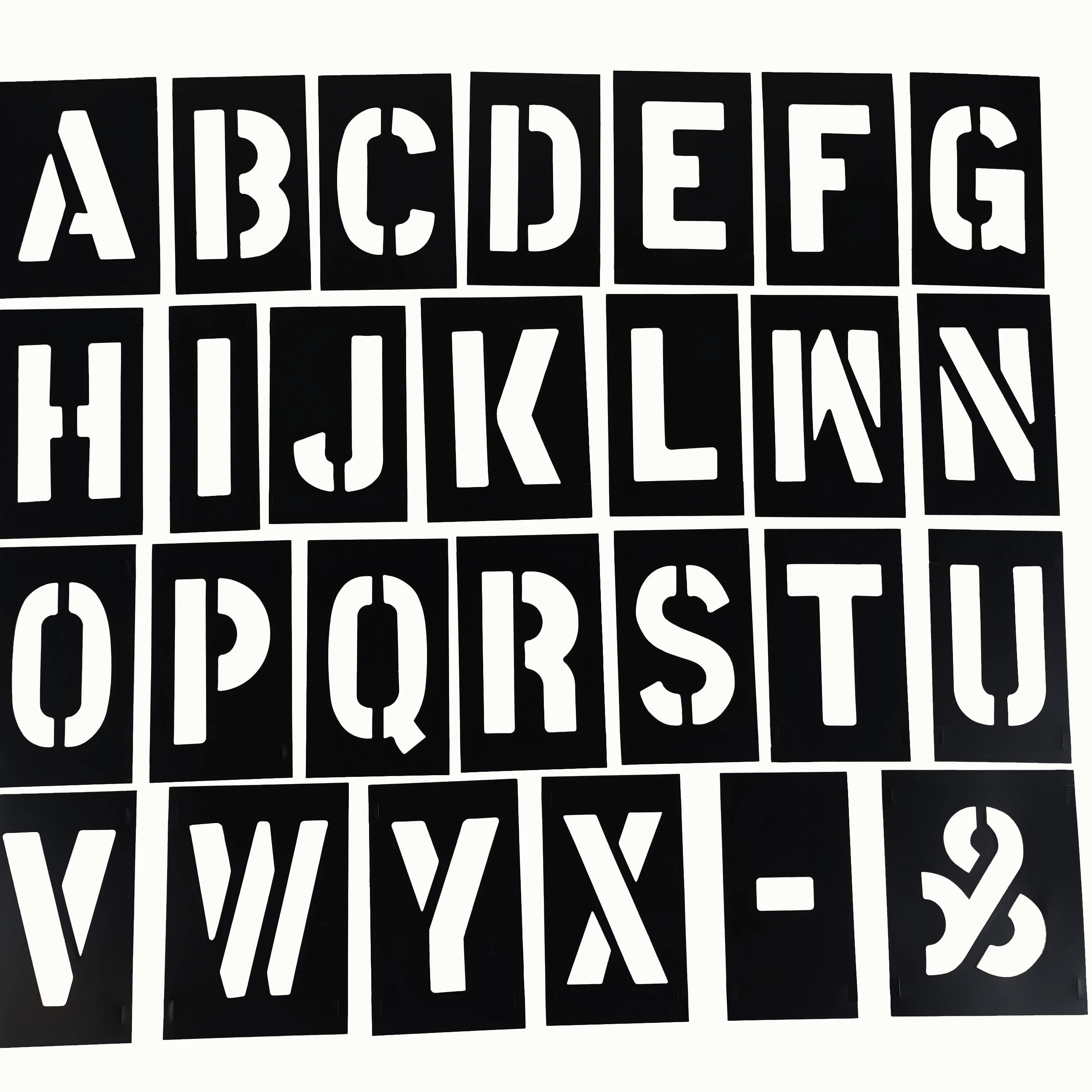 Печать логотипа на заказ пластиковый трафарет ПВХ номер и письмо