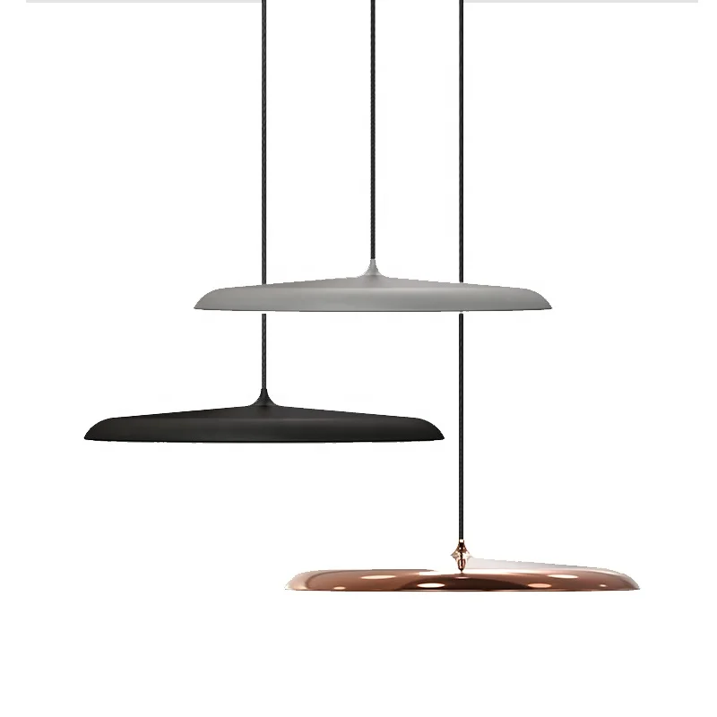 Simig lighting modern creative simple art rose gold iron dining room chandelier pendant light lamp