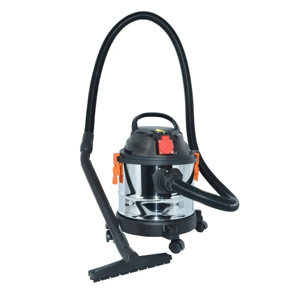 High-performance household vacuum cleaner with electric vaccum cleaner for home 15L  stainless steel with socket