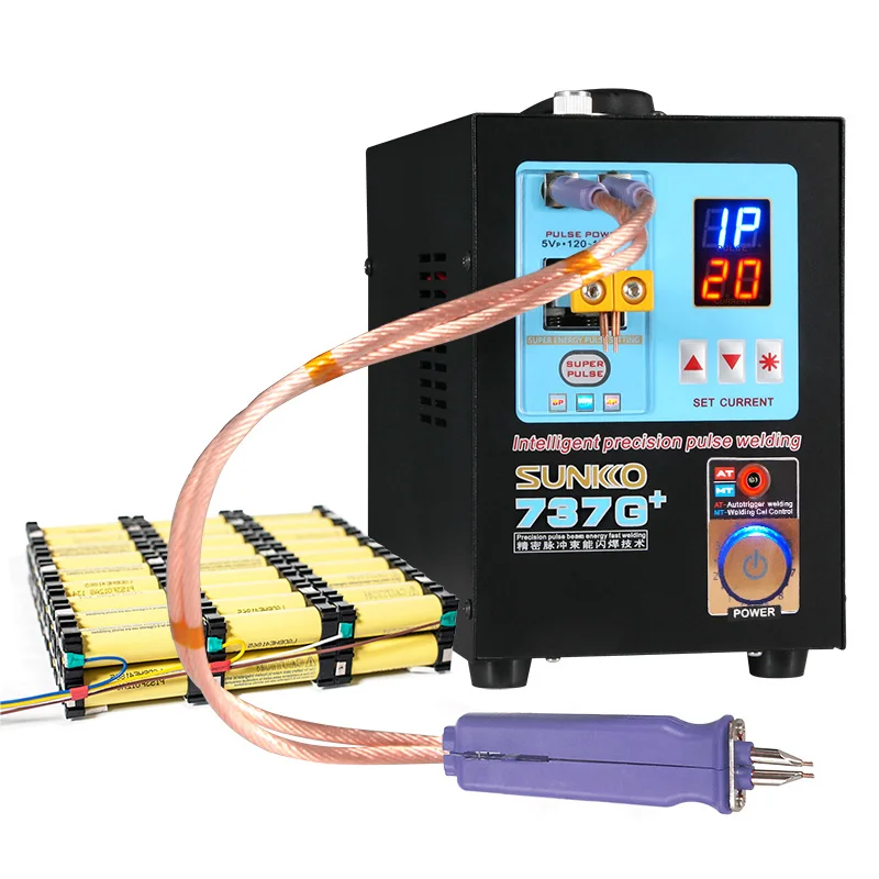 cheap Sunkko 737G+  Portable handheld  Battery Spot Welder 0.35mm