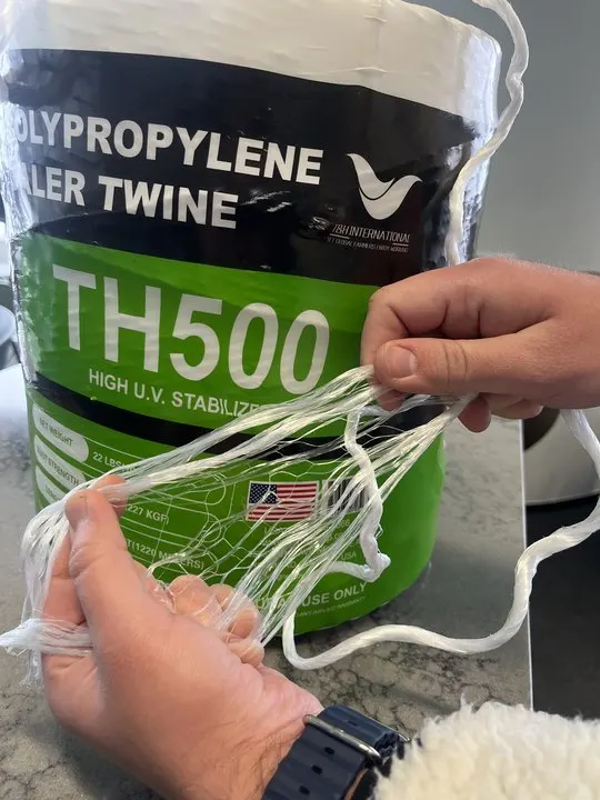 High Quality Alfalfa hay packaging Colorful Uv Treated Polypropylene Plastic Baler Twine