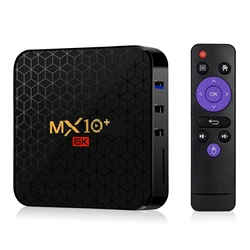 Cheapest Android 9.0 TV Box allwinner H6  4Gb 32Gb smart tv box set top box mx10plus