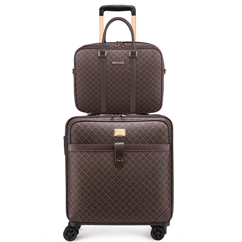 New 16 18 20 22 20 IN Carry On Luggage and laptop bag Fashion Travel Set Luggage with Spinner Wheels Lightweight