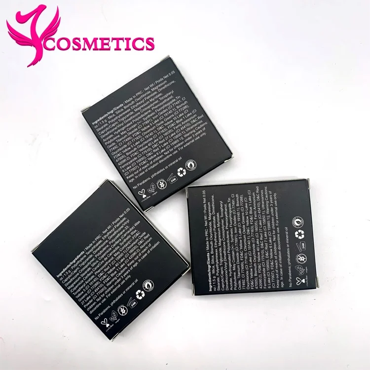 2021 custom high pigment single pressed makeup vegan eyeshadow glitter custom  private label