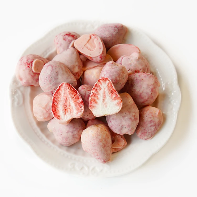 
Healthy Snack Bulk Packing Crispy Freeze Dried Strawberry Chocolate 