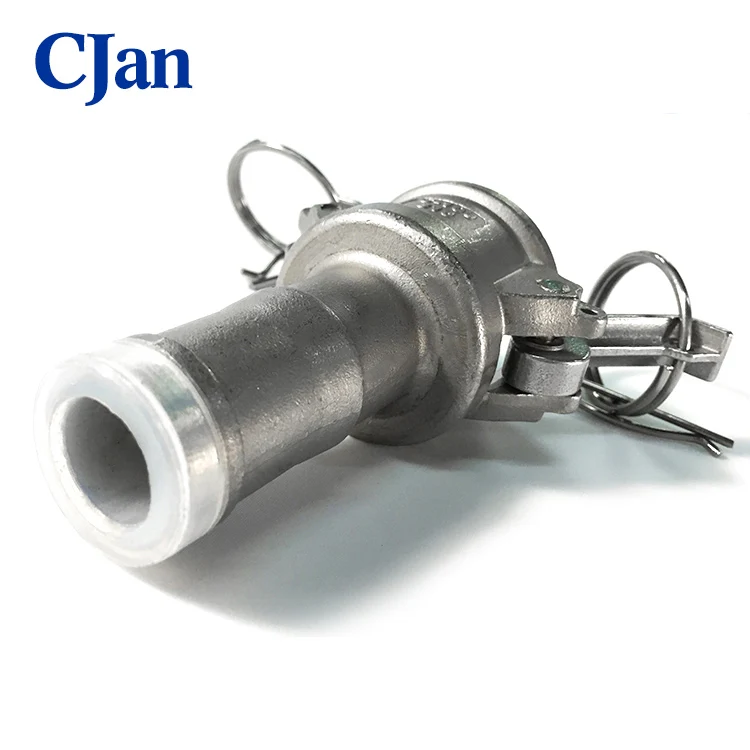 PFA lined camlock-C female adaptor camlock quick couplings for pharmaceutical and chemical