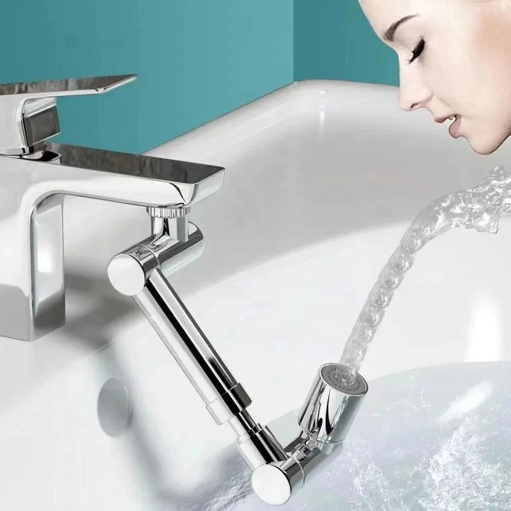 adjustable bathroom 1080 full rotating universal metal faucet tap extender faucet aerator aluminium for kitchen and bathroom sin