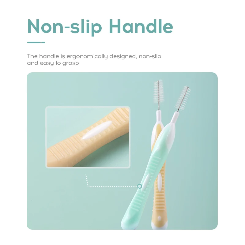 Eco Friendly Replaceable Brush Head Orthodontic Dental Disposable Toothbrush Interdental Brush