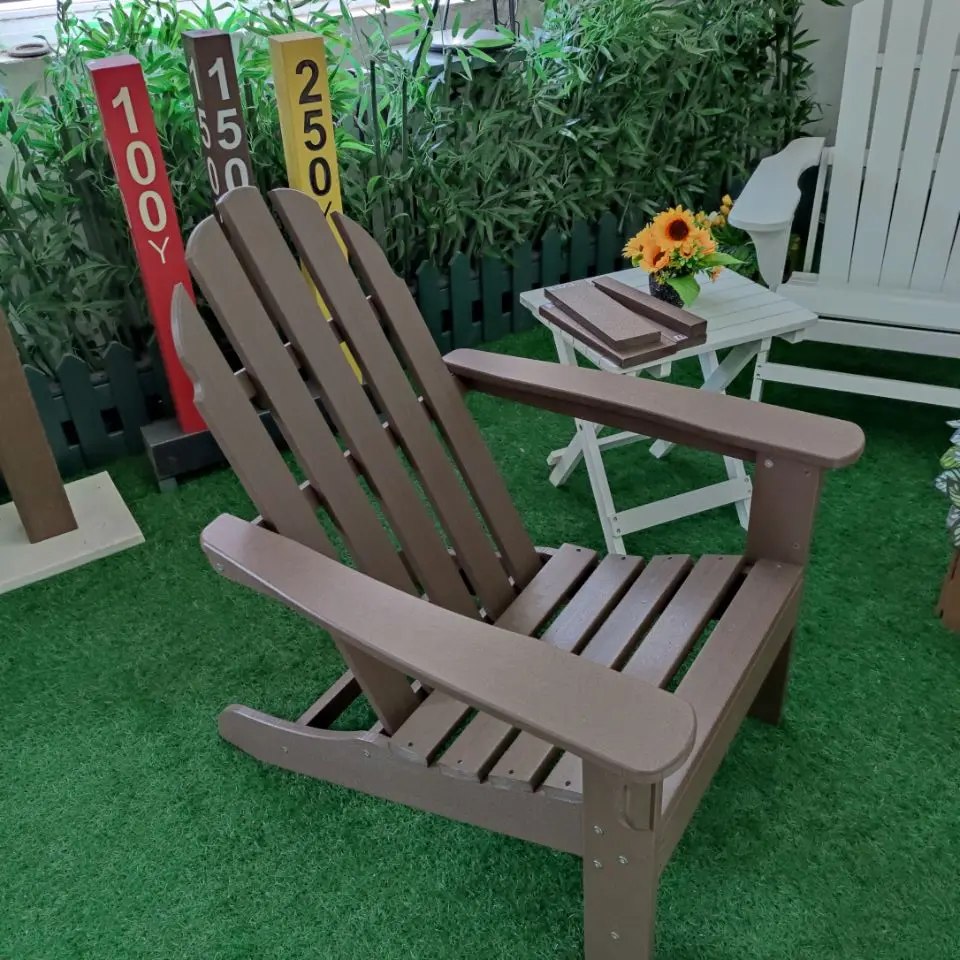 Custom Recycled Plastic Wood Bench Slats HDPE Faux Wood Grain Slat Panel for Garden Chair